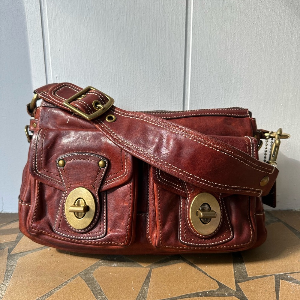 Coach Vintage Limited Edition 65th Anniversary Legacy Shoulder Bag Whiskey 10328